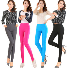 Moda de las mujeres de color de algodón Legging Skinny (SR8209)